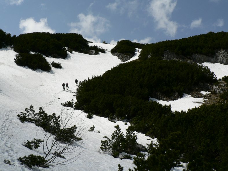 cestou na masív Medvěd