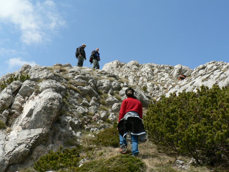 cestou na masív Medvěd