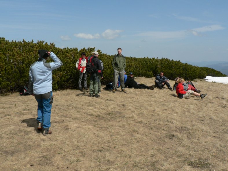 cestou na masív Medvěd