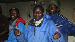 večerní párty v noclehárně